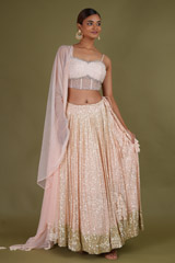 Peach Corset Lehenga2142 video
